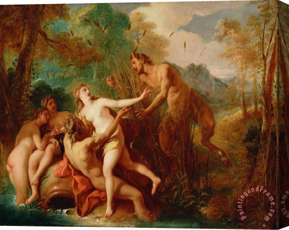 Jean-Franco de Troy Pan And Syrinx Stretched Canvas Print / Canvas Art