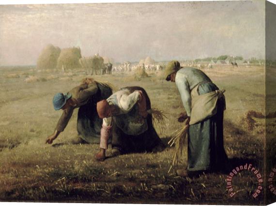 Jean-Francois Millet Gleaners Stretched Canvas Painting / Canvas Art