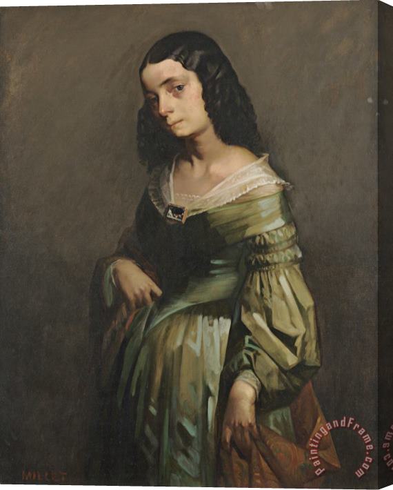 Jean-Francois Millet Mademoiselle Henriette Ferre Stretched Canvas Painting / Canvas Art