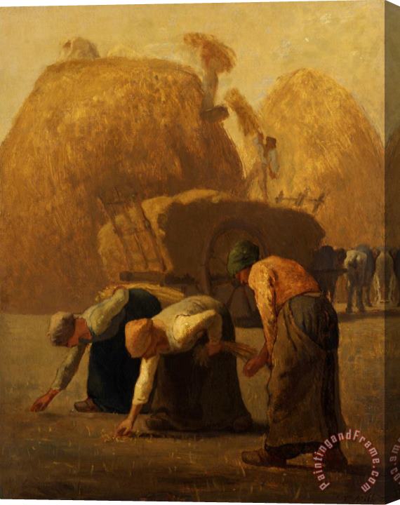 Jean-Francois Millet Summer, The Gleaners Stretched Canvas Painting / Canvas Art