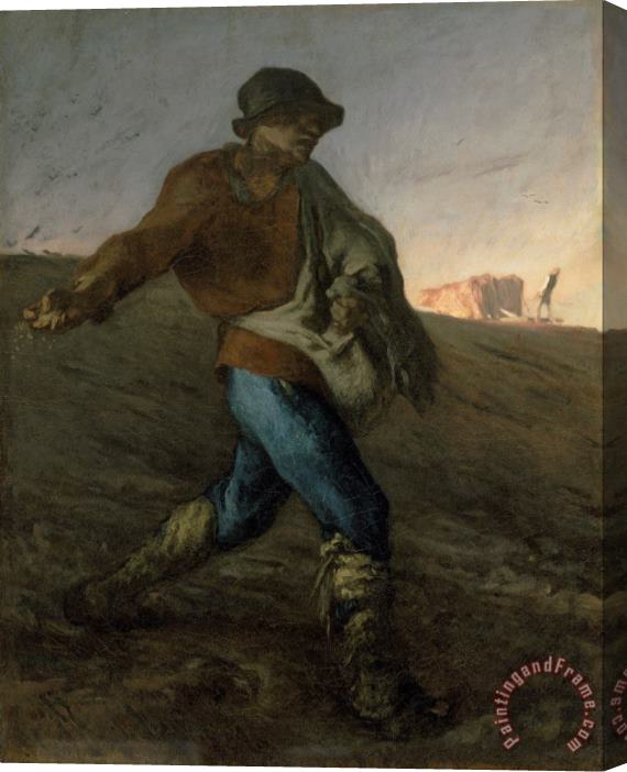 Jean-Francois Millet The Sower Stretched Canvas Painting / Canvas Art