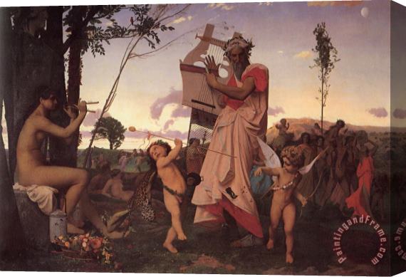 Jean Leon Gerome Bacchus And Cupid Stretched Canvas Print / Canvas Art