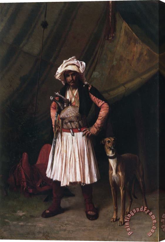 Jean Leon Gerome Bashi Bazouk And His Dog Stretched Canvas Painting / Canvas Art