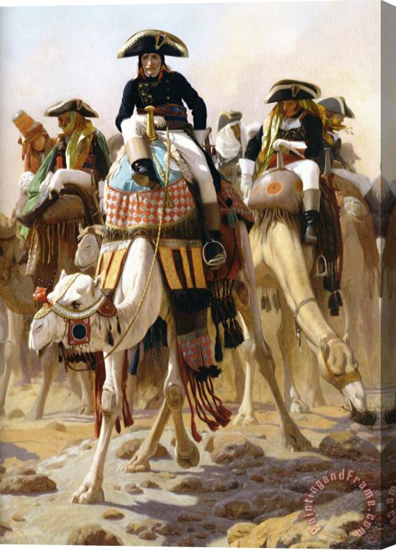 Jean Leon Gerome Bonaparte Et Son Etat-major En Egypte Stretched Canvas Painting / Canvas Art