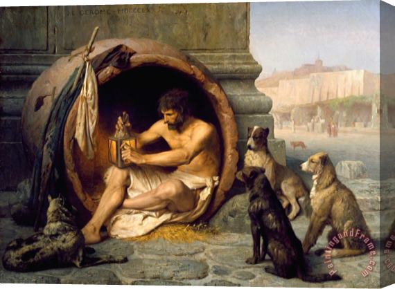 Jean Leon Gerome Diogenes Stretched Canvas Painting / Canvas Art