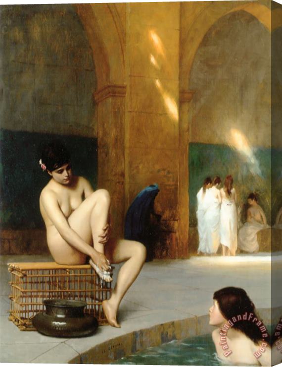 Jean Leon Gerome Nude Woman Stretched Canvas Painting / Canvas Art