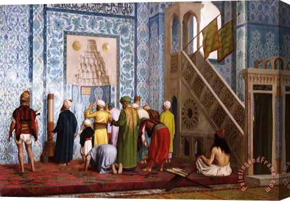 Jean Leon Gerome The Blue Mosque Stretched Canvas Painting / Canvas Art
