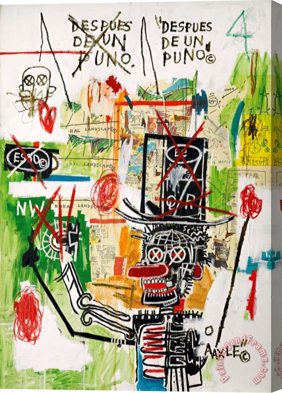 Jean-michel Basquiat After Puno Stretched Canvas Print / Canvas Art