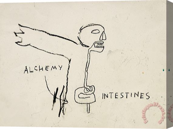 Jean-michel Basquiat Alchemy, 1985 Stretched Canvas Painting / Canvas Art