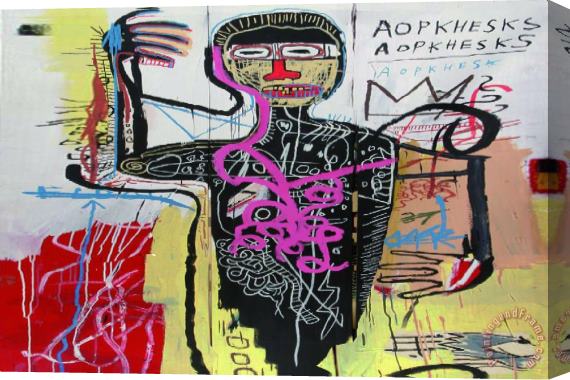 Jean-michel Basquiat Basquiat 60x40 Final Stretched Canvas Painting / Canvas Art