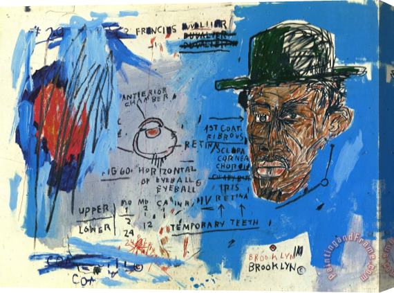 Jean-michel Basquiat Basquiat Drawing, 1985 Stretched Canvas Painting / Canvas Art