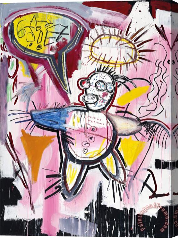 Jean-michel Basquiat Donut Revenge, 1982 Stretched Canvas Painting / Canvas Art