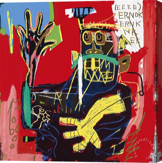 Jean-michel Basquiat Ernok, 1982 Stretched Canvas Print / Canvas Art