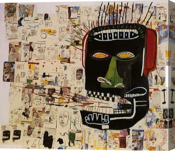 Jean-michel Basquiat Glenn Stretched Canvas Print / Canvas Art