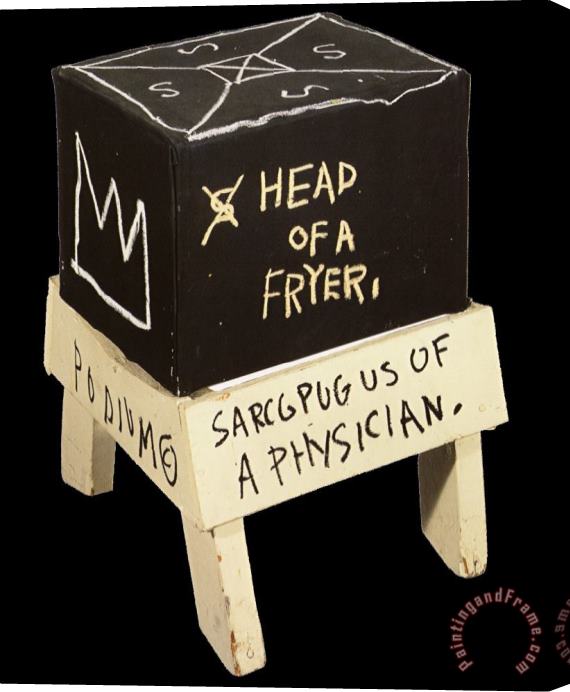 Jean-michel Basquiat Head of a Fryer Stretched Canvas Print / Canvas Art