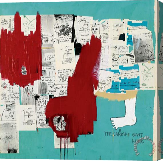 Jean-michel Basquiat Hoax Stretched Canvas Print / Canvas Art