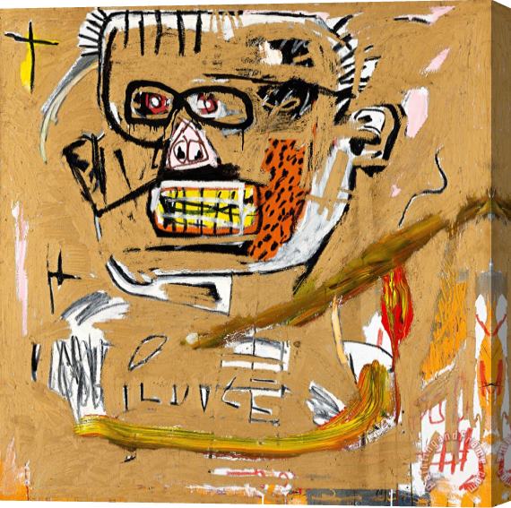 Jean-michel Basquiat Il Duce, 1982 Stretched Canvas Painting / Canvas Art