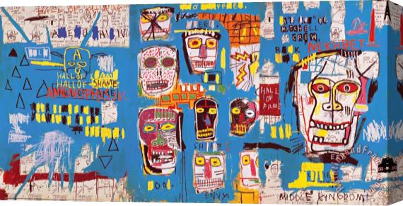 Jean-michel Basquiat Mitchell Crew Stretched Canvas Painting / Canvas Art