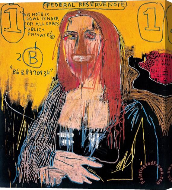 Jean-michel Basquiat Mona Lisa, 2002 Stretched Canvas Print / Canvas Art