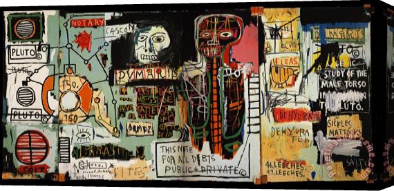 Jean-michel Basquiat Notary Stretched Canvas Print / Canvas Art