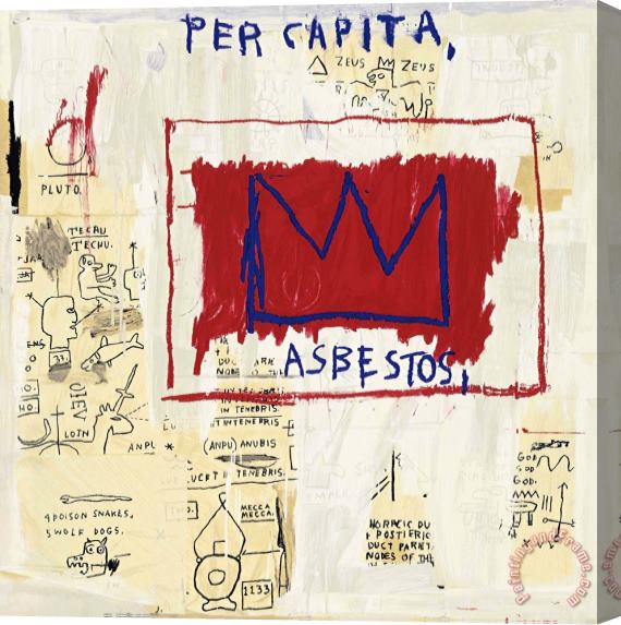 Jean-michel Basquiat Per Capita, 1982 2001 Stretched Canvas Print / Canvas Art
