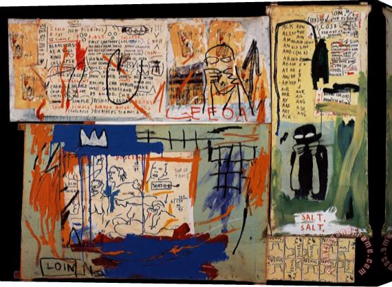 Jean-michel Basquiat Piscine Versus The Best Hotels Stretched Canvas Painting / Canvas Art