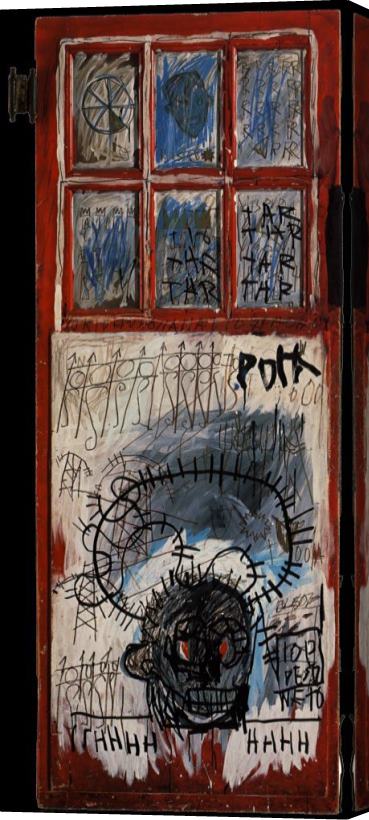 Jean-michel Basquiat Pork Sans Stretched Canvas Painting / Canvas Art