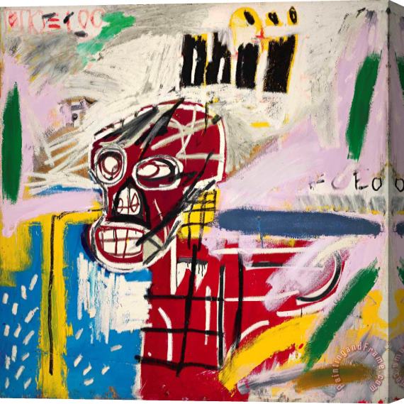 Jean-michel Basquiat Red Skull, 1982 Stretched Canvas Print / Canvas Art