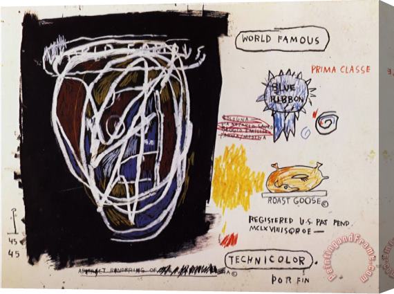 Jean-michel Basquiat Roast Stretched Canvas Print / Canvas Art