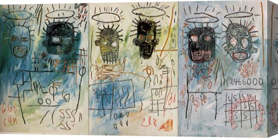 Jean-michel Basquiat Six Crimee Stretched Canvas Painting / Canvas Art