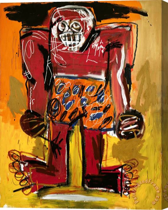 Jean-michel Basquiat Sugar Ray Robinson, 1982 Stretched Canvas Print / Canvas Art