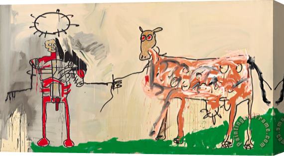 Jean-michel Basquiat The Field Next to The Other Road, 1981 Stretched Canvas Painting / Canvas Art
