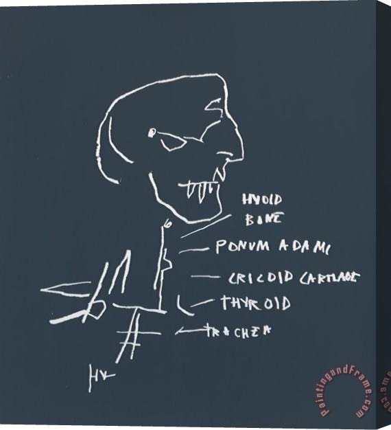 Jean-michel Basquiat Thyroid, 1982 Stretched Canvas Print / Canvas Art