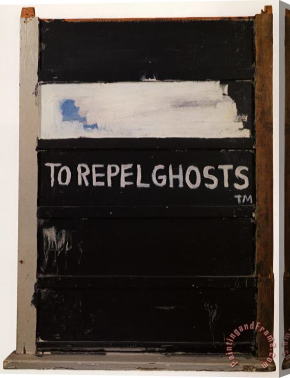Jean-michel Basquiat To Repels Ghosts Stretched Canvas Print / Canvas Art