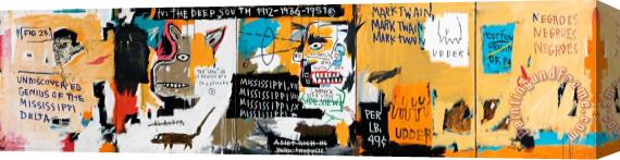 Jean-michel Basquiat Undiscovered Genius of The Mississippi Delta Stretched Canvas Print / Canvas Art