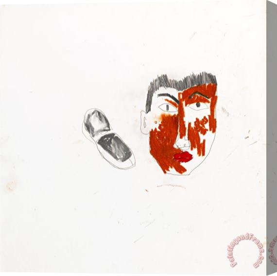 Jean-michel Basquiat Untitled Aka Portrait of Pierre Stretched Canvas Print / Canvas Art