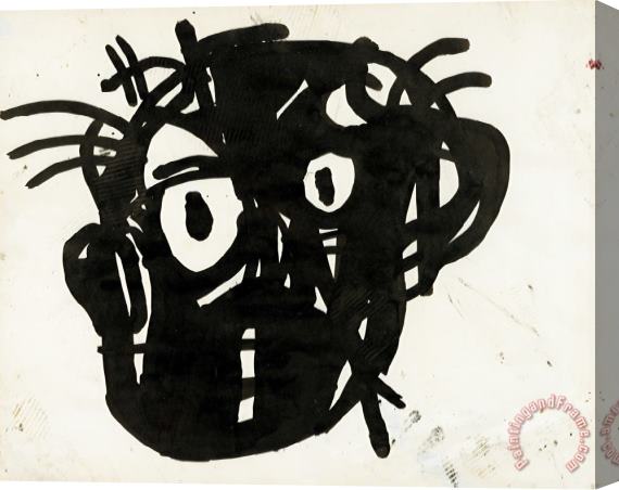 Jean-michel Basquiat Untitled Head, 1982 Stretched Canvas Painting / Canvas Art
