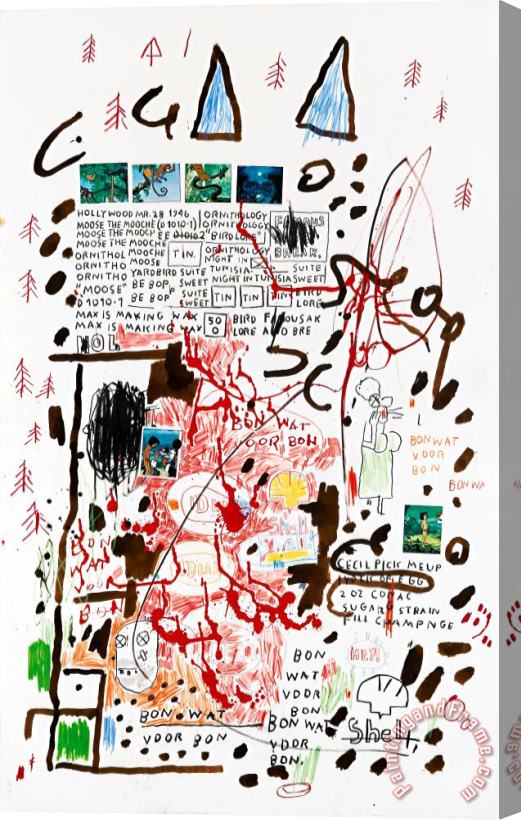 Jean-michel Basquiat Untitled Stretched Canvas Print / Canvas Art