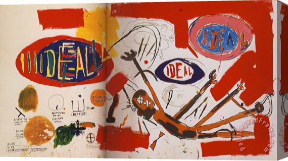 Jean-michel Basquiat Victor Stretched Canvas Print / Canvas Art