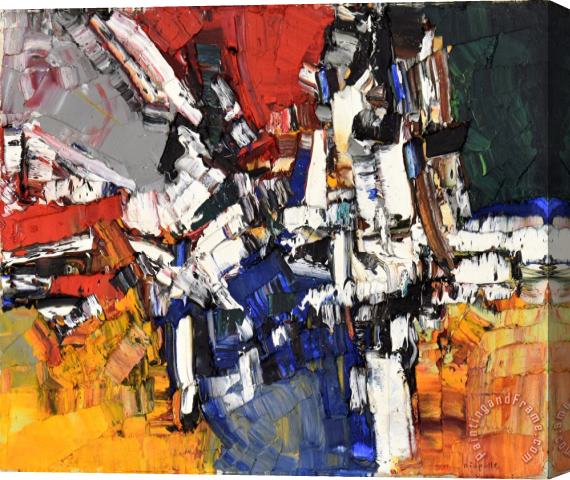 Jean-paul Riopelle Joute, 1956 Stretched Canvas Painting / Canvas Art