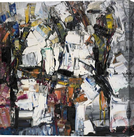 Jean-paul Riopelle Plage (peinture), 1960 Stretched Canvas Painting / Canvas Art