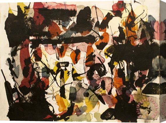 Jean-paul Riopelle Untitled, 1960 Stretched Canvas Print / Canvas Art