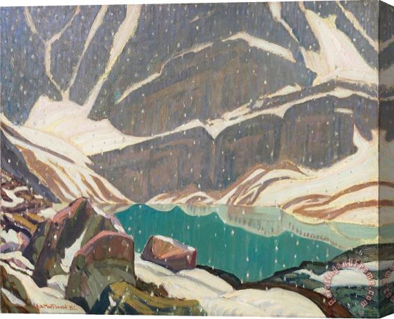 J.E.H. MacDonald Mountain Solitude (lake Oesa) Stretched Canvas Print / Canvas Art