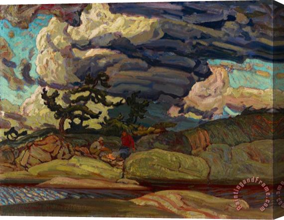 J.e.h. Macdonald The Elements Stretched Canvas Painting / Canvas Art