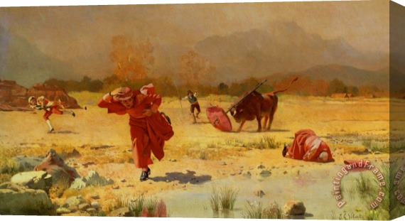 Jehan Georges Vibert The Church in Danger Stretched Canvas Painting / Canvas Art