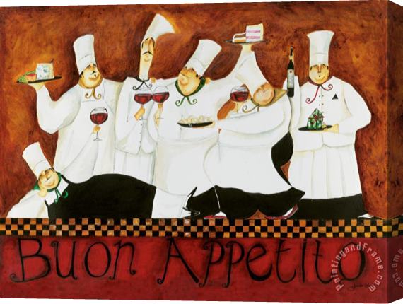 Jennifer Garant Buon Appetito Stretched Canvas Print / Canvas Art