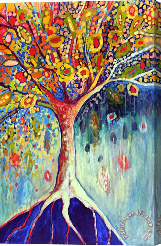 Jennifer Lommers Fiesta Tree Stretched Canvas Painting / Canvas Art