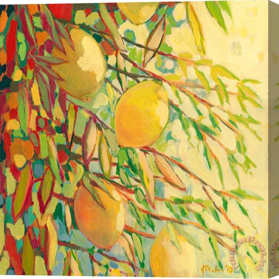 Jennifer Lommers Four Lemons Stretched Canvas Painting / Canvas Art