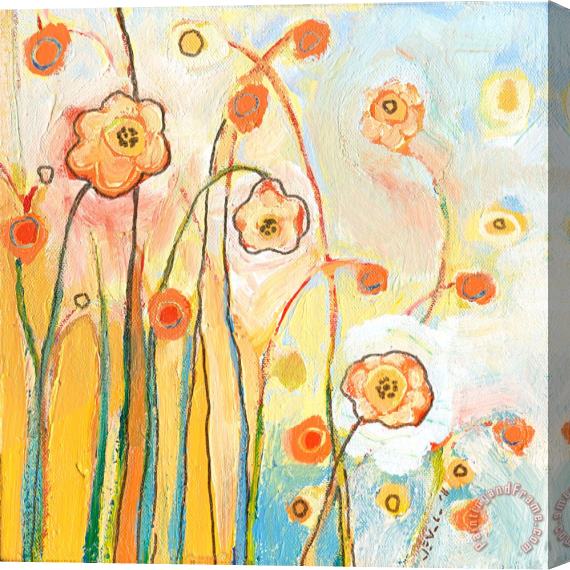 Jennifer Lommers Orange Whimsy Stretched Canvas Print / Canvas Art