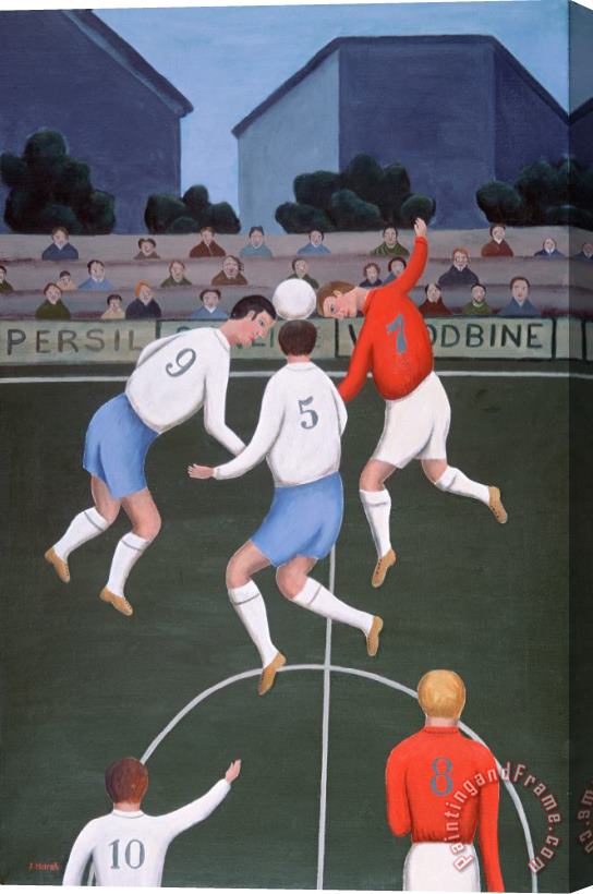 Jerzy Marek Football Stretched Canvas Print / Canvas Art